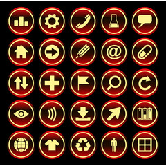 Vector beautiful icon set