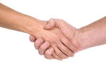 Shaking hands