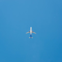 Plane in the sky