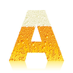alphabet beer A