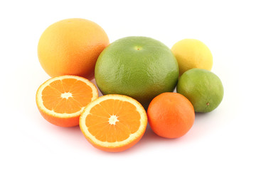 Citrus fruits - oranges, grapefruit, tangerine, lime and lemon