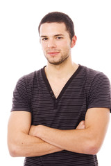 Obraz premium young casual man portrait, isolated on white