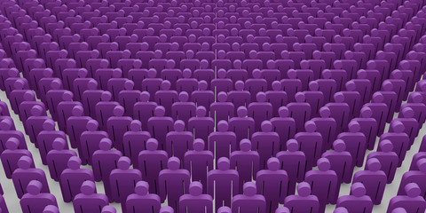 Obraz premium Teamwork 3D Render