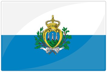 drapeau glassy saint marin san marino flag