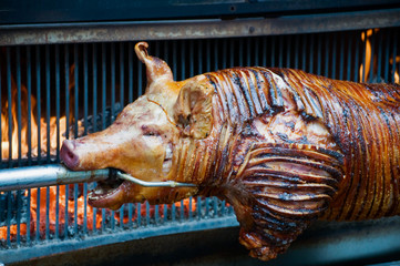 Spanferkel am Grill © Dieter Hawlan