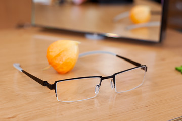 brillengestell beim optiker