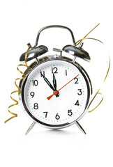 New Year is comming! Decorated clock