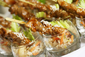 Appetizers in Glasses