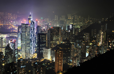 Fototapeta na wymiar Hong Kong Miasta