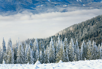 winter mountain landscape