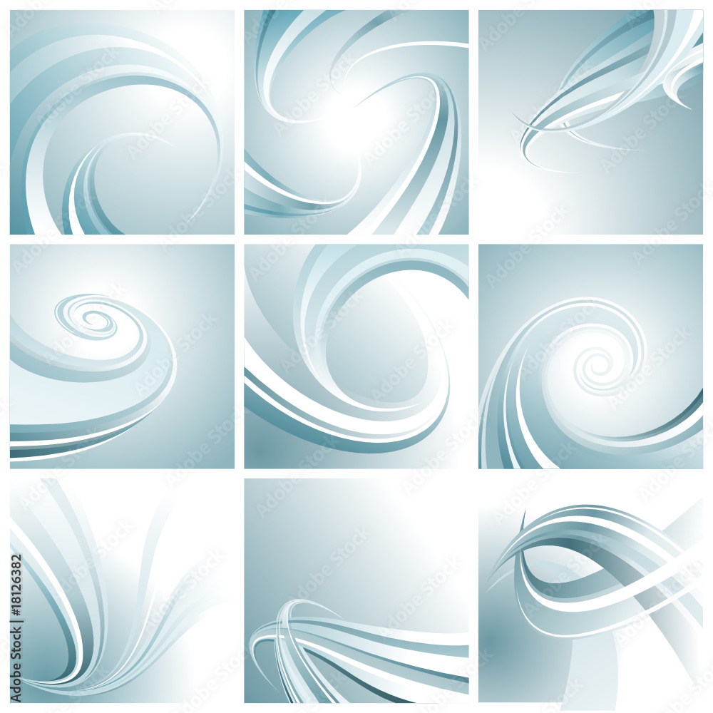 Aufkleber Set of abstract background for technology. Vector layered.