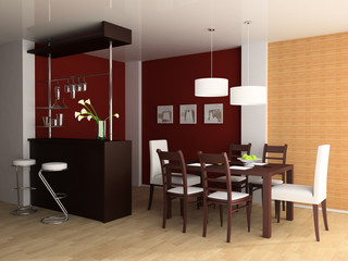 Bar and dining table