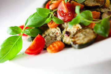 Roasted vegetables with herbs
