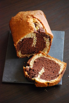 gateau marbr&eacute;