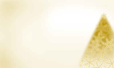 Weihnachtskarte in Gold - Weihnachtsbaum