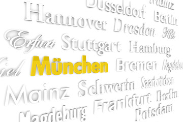 München Schriftwand