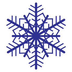 Decorative snowflake. Vector.