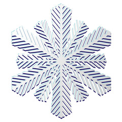 Decorative snowflake. Vector.