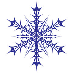 Decorative snowflake. Vector.