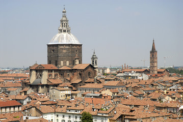 Obraz premium aerial view of Pavia