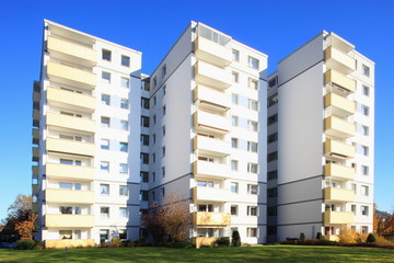 Wohnhaus, Balkone, Mehrfamilienhaus, Deutschland