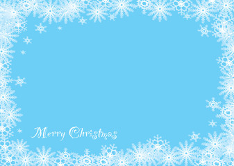 Naklejka na ściany i meble snowflake christmas blue