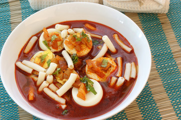 egg goulash with paprika sauce and organic herbs