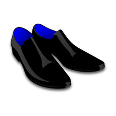 herrenschuhe / herrenslipper (vektor) II