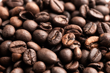 Coffee beans closeup