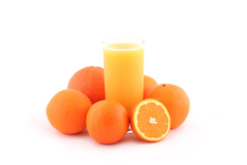 Orange juice ang fruits