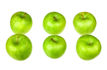 Green Apples isolated on a white background