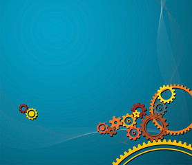 Cogwheels background