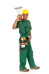 Black construction worker