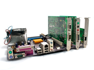 Arrière d'une carte mère