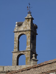 Espadaña de la iglesia de San Mateo en Cáceres