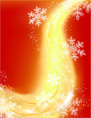 red beautidul christmas card
