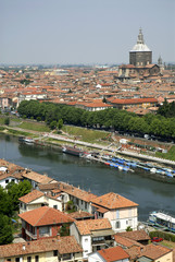 aerial view of Pavia