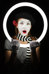 Mime portrait.