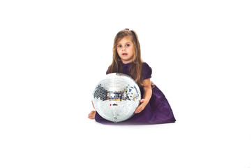 Little girl with ball