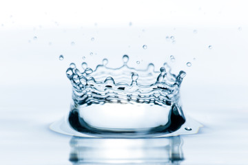 Splash water