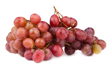 high resolution photo of dark grapes on white