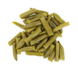 Cut and cooked canned green beans