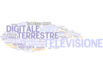Digitale Terrestre TV © Words Collage Cloud