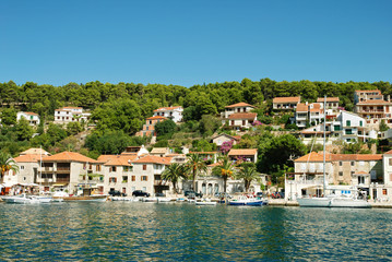 Fototapeta premium Island Hvar in Adriatic coastline