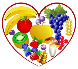 Bio food, healthy heart