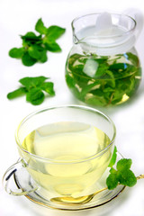 spearmint and herb tea