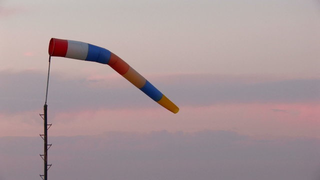 HD windsock moving from wind