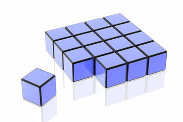 many cubes