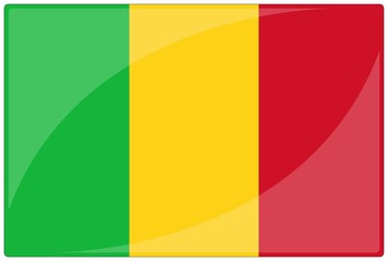 drapeau glassy mali flag