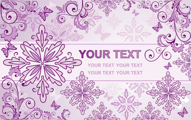 Beautiful floral lilac background